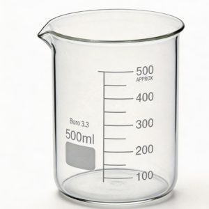 Clear Borosilicate Glass Measuring Beaker 500ml